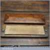 Vintage 7 ½” x 2” Natural Washita Oil Stone In Pine Box - Lapped Flat