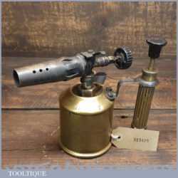 Vintage Max Sievert Sweden ¾ Pint Brass Blowlamp Type 221 - Good Condition