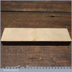 Vintage 6” x 1 ½” Natural Coticule Honing Oilstone - Lapped Flat