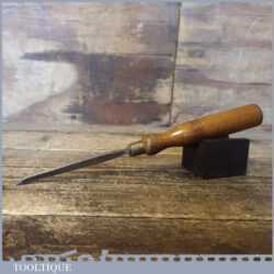 Vintage Sorby Carpenter’s 1/8” Sash Mortice Chisel Beechwood Handle