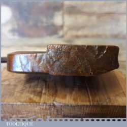 Vintage C. Nurse & Co No: 10 Rounding Beechwood Moulding Plane Skew Iron