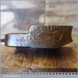 Vintage C. Nurse & Co No: 12 Rounding Beechwood Moulding Plane Skew Iron