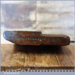 Antique J. Gleave No: 6 Hollowing Beechwood Moulding Plane - Good Used Condition