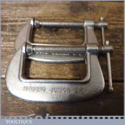 Vintage Pair Of Record junior 2 ½” G Clamps - Good Condition Ready To Use
