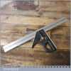 Vintage Rabone Chesterman No: 1902 Cast Steel Adjustable Combination Square - Refurbished