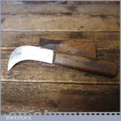 Vintage Cobblers Leatherworking Butt Knife - Good Condition