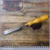 T19790 - Vintage Robert Sorby carpenter’s 1” firmer chisel with ash handle in good used condition, fully refurbished sharpened and honed ready for use.