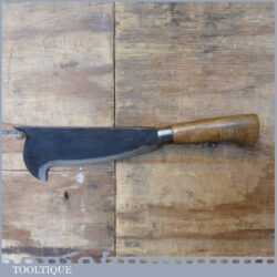 Vintage I. H. Harrison Norfolk Pattern Billhook - Sharpened Honed Ready For Use