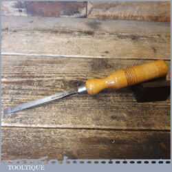 Vintage Carpenter’s 5/16” Firmer Chisel Beechwood Handle - Sharpened Honed