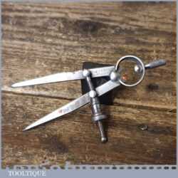 Vintage Moore & Wright 3 ½” Steel Spring Dividers - Fully Refurbished