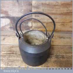 Antique Clark & Co No: 2/0 Glue Pot Cast Iron Glue Pot - Good Condition
