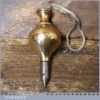 Vintage Monument Brand No: 0 Brass Plumb Bob - Good Condition