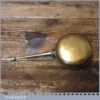 Antique Banjo Style Thumb Action Brass Oil Can - Good Condition