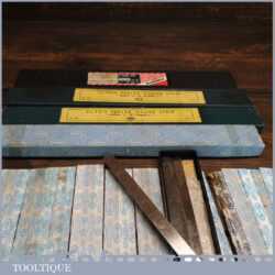 Variety Of Vintage Feeler Gauge Strips By Moore & Wright Jilton Etc