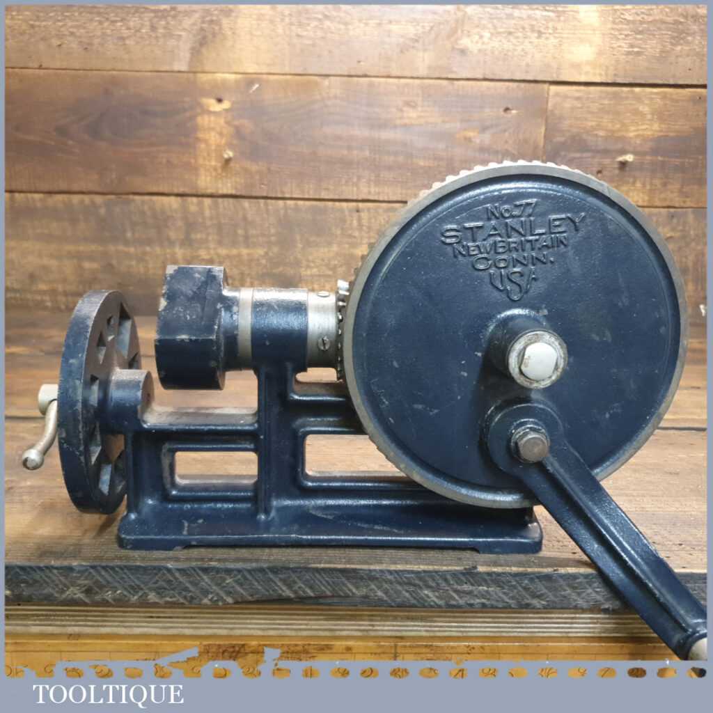 Rod Turn Machine Rare Vintage Stanley USA No: 77 Benchtop Dowel & Rod Turning Machine ...