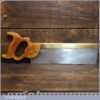 Vintage 12” W Tyzack & Turner No: 120 Brass Back Tenon Saw 12 Tpi - Sharpened Fully Refurbished