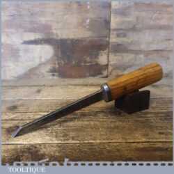 Moulson Bros Carpenter’s 1/4” Cast Steel Mortice Chisel - Sharpened Honed