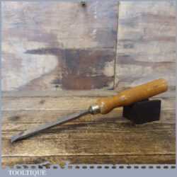 Vintage Carpenter’s 1/2” Firmer Chisel Beechwood Handle - Sharpened Honed