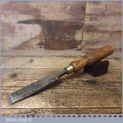 Vintage F Woodcock 1” Firmer Chisel - Sharpened Honed