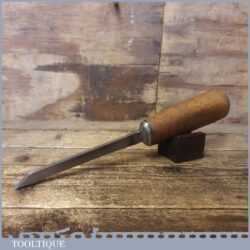 Buck & Hickman Brand 1/4” Cast Steel Mortice Chisel- Sharpened Honed