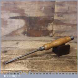Vintage Colonel Carpenter’s 1/4” Firmer Chisel With Ash Handle - Sharpened Honed