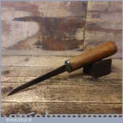Antique Carpenter’s 3/32” Cast Steel Mortice Chisel - Sharpened Honed