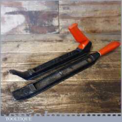 2 No: Vintage Stanley Surform Tools Rounded & Flat Blades - Good Condition