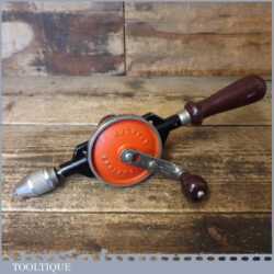 Vintage Stanley No: 803 Double Pinion Egg Beater Hand Drill - Good Condition
