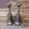Vintage Small Pair Cast Steel Engineers Jacks - Good Condition