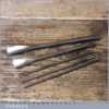Antique Set 5 R. Clarke Of Exeter Sculpture’s Cast Steel Chisels - Good Condition