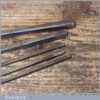 Antique Set 5 R. Clarke Of Exeter Sculpture’s Cast Steel Chisels - Good Condition