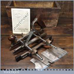 Vintage Stanley USA No: 46 Skew Blade Combination Plough Plane - Excellent Condition