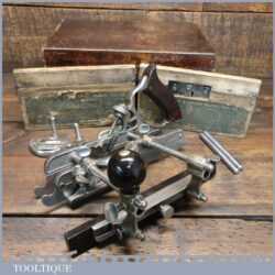 Vintage Boxed Stanley Sweetheart USA No: 45 Combination Plough Plane - Good Condition