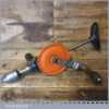 Vintage No: 742 Stanley USA 2 Speed Breast Drill Or Gut Buster - Rosewood Handle