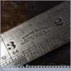 Scarce Vintage J Rabone No: 1482 Engineer’s Calibrated 4” Steel Square - Good Condition
