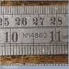 Vintage 12” Chesterman No: 1486D Metric & Imperial Contraction Steel Ruler - Good Condition