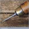Vintage Carpenter’s Boxwood Handled Birdcage Awl - Good Condition