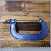 Vintage 4” Record Woodworking G Clamp - Refurbished Good Condition