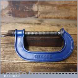 Vintage 4” Record Woodworking G Clamp - Refurbished Good Condition