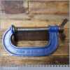 Vintage 4” Record Woodworking G Clamp - Refurbished Good Condition