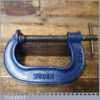 Vintage 4” Woden No: 126 woodworking ‘G’ clamp refurbished & in good used condition and ready for use