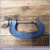 Vintage 2” Record Woodworking G Clamp - Refurbished Good Condition