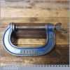 Vintage 3” Record Woodworking G Clamp - Refurbished Good Condition