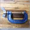 Vintage 2” Record Woodworking G Clamp - Refurbished Good Condition