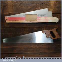 Vintage Baier Germany 22” Masterpiece Cross Cut Panel Handsaw - Fully Refurbished Sharpened