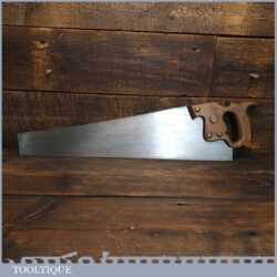 Vintage Spear & Jackson No: 179 Sovereign 22” Cross Cut Panel Handsaw - Refurbished Sharpened