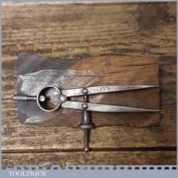 Vintage Moore & Wright 3 ¾” Spring Caliper Dividers - Good Condition