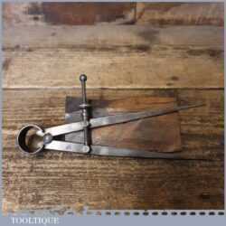 Vintage 7” Steel Spring Dividers Stamped Broad Arrow WD - Refurbished