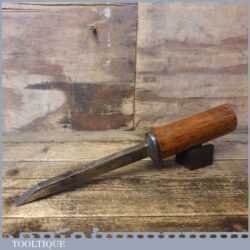 Vintage P Ross & Sons Carpenter’s 5/8” Cast Steel Mortice Chisel - Sharpened Honed