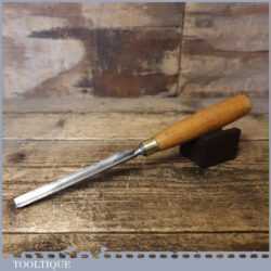 Vintage Carpenter’s 9/16” Gouge Chisel Beech Handle - Sharpened Honed